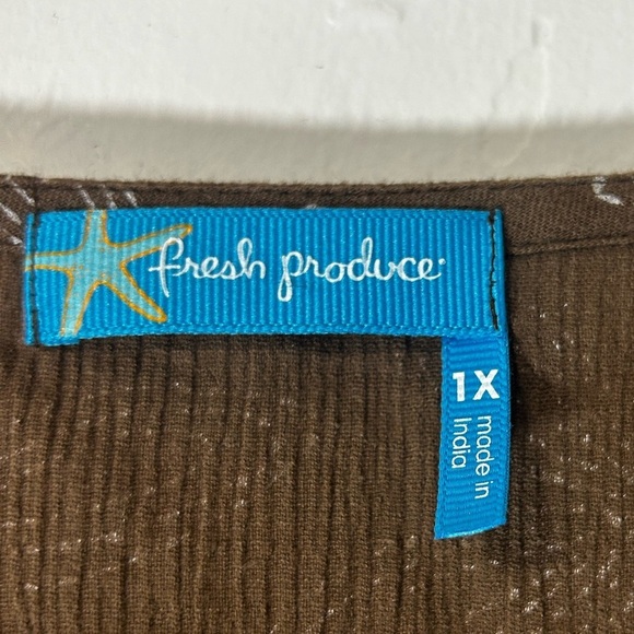 Fresh Produce Brown Floral Tunic Top - Picture 6 of 12